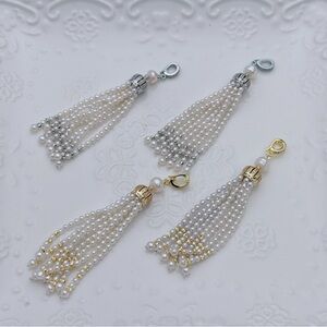 26P81 Handmade Freshwater Baby Pearl Tassel Detachable Pendants